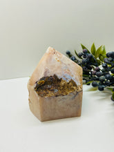Load image into Gallery viewer, Pink Amethyst Crystal tower - paper weight or display piece