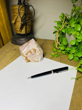 Load image into Gallery viewer, Pink Amethyst Crystal tower - paper weight or display piece
