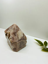 Load image into Gallery viewer, Pink Amethyst Crystal tower - paper weight or display piece