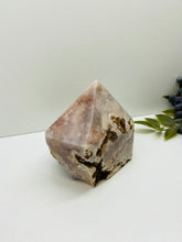 Load image into Gallery viewer, Pink Amethyst Crystal tower - paper weight or display piece