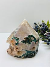 Load image into Gallery viewer, Pink Amethyst Crystal tower - paper weight or display piece