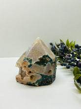 Load image into Gallery viewer, Pink Amethyst Crystal tower - paper weight or display piece