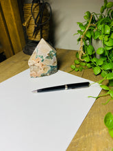 Load image into Gallery viewer, Pink Amethyst Crystal tower - paper weight or display piece