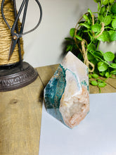 Load image into Gallery viewer, Pink Amethyst Crystal tower - paper weight or display piece