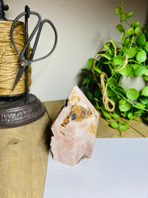 Load image into Gallery viewer, Pink Amethyst Crystal tower - paper weight or display piece