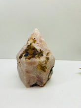Load image into Gallery viewer, Pink Amethyst Crystal tower - paper weight or display piece
