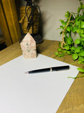 Load image into Gallery viewer, Pink Amethyst Crystal tower - paper weight or display piece