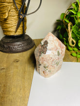 Load image into Gallery viewer, Pink Amethyst Crystal tower - paper weight or display piece