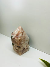 Load image into Gallery viewer, Pink Amethyst Crystal tower - paper weight or display piece