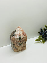 Load image into Gallery viewer, Pink Amethyst Crystal tower - paper weight or display piece