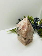 Load image into Gallery viewer, Pink Amethyst Crystal tower - paper weight or display piece