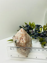 Load image into Gallery viewer, Pink Amethyst Crystal tower - paper weight or display piece