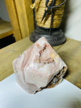 Load image into Gallery viewer, Pink Amethyst Crystal tower - paper weight or display piece