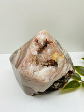 Load image into Gallery viewer, Pink Amethyst Crystal tower - paper weight or display piece