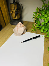 Load image into Gallery viewer, Pink Amethyst Crystal tower - paper weight or display piece