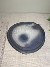 Load image into Gallery viewer, Polished Natural Agate slice - small cheese board or serving platter