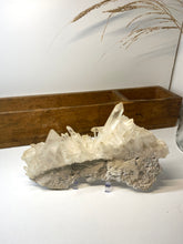 Load image into Gallery viewer, Quartz Crystal Cluster on stand