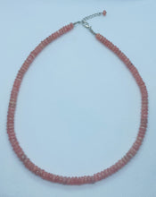 Load image into Gallery viewer, Rhodochrosite bead necklace