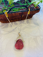 Load image into Gallery viewer, Rhondonite pendant set in sterling silver