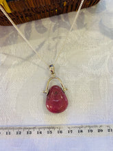 Load image into Gallery viewer, Rhondonite pendant set in sterling silver