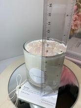 Load image into Gallery viewer, Large Rose Quartz natural soy Candle - Large candle size (285g)