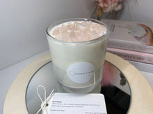 Load image into Gallery viewer, Large Rose Quartz natural soy Candle - Large candle size (285g)