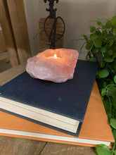 Load image into Gallery viewer, Rose Quartz tea light Candle Holder