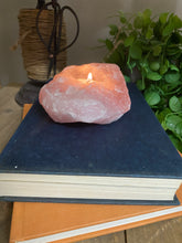 Load image into Gallery viewer, Rose Quartz tea light Candle Holder