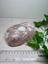 Load image into Gallery viewer, Rose Quartz tea light Candle Holder