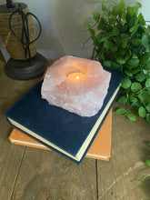 Load image into Gallery viewer, Rose Quartz tea light Candle Holder 65