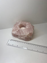 Load image into Gallery viewer, Rose Quartz tea light Candle Holder 65