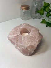 Load image into Gallery viewer, Rose Quartz tea light Candle Holder 65