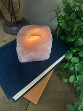 Load image into Gallery viewer, Rose Quartz tea light Candle Holder 65