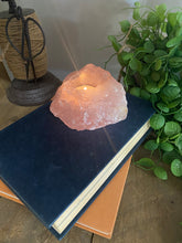 Load image into Gallery viewer, Rose Quartz tea light Candle Holder 70