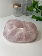 Load image into Gallery viewer, Rose Quartz tea light Candle Holder 75