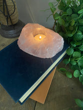Load image into Gallery viewer, Rose Quartz tea light Candle Holder 75
