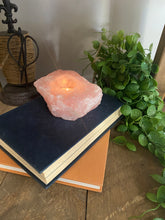 Load image into Gallery viewer, Rose Quartz tea light Candle Holder 80