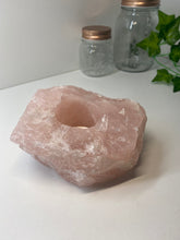 Load image into Gallery viewer, Rose Quartz tea light Candle Holder 80
