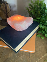 Load image into Gallery viewer, Rose Quartz tea light Candle Holder