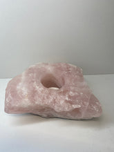 Load image into Gallery viewer, Rose Quartz tea light Candle Holder