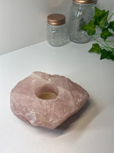 Load image into Gallery viewer, Rose Quartz tea light Candle Holder 88