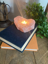 Load image into Gallery viewer, Rose Quartz tea light Candle Holder 89