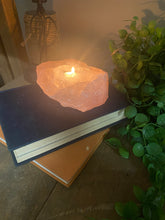Load image into Gallery viewer, Rose Quartz tea light Candle Holder 95