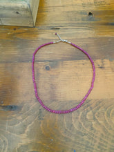Load image into Gallery viewer, Ruby bead necklace