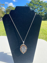 Load image into Gallery viewer, Septarian Nodule pendant set in sterling silver - necklace