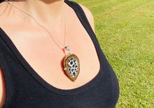 Load image into Gallery viewer, Septarian Nodule pendant set in sterling silver - necklace