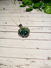 Load image into Gallery viewer, Seraphenite pendant set in sterling silver - necklace