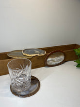 Load image into Gallery viewer, Set of 4 Natural polished Agate Slice drink coasters 03