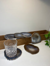 Load image into Gallery viewer, Set of 6 Natural polished Agate Slice drink coasters 42