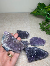 Load image into Gallery viewer, Small Amethyst Crystal cluster -  home décor or unique table piece